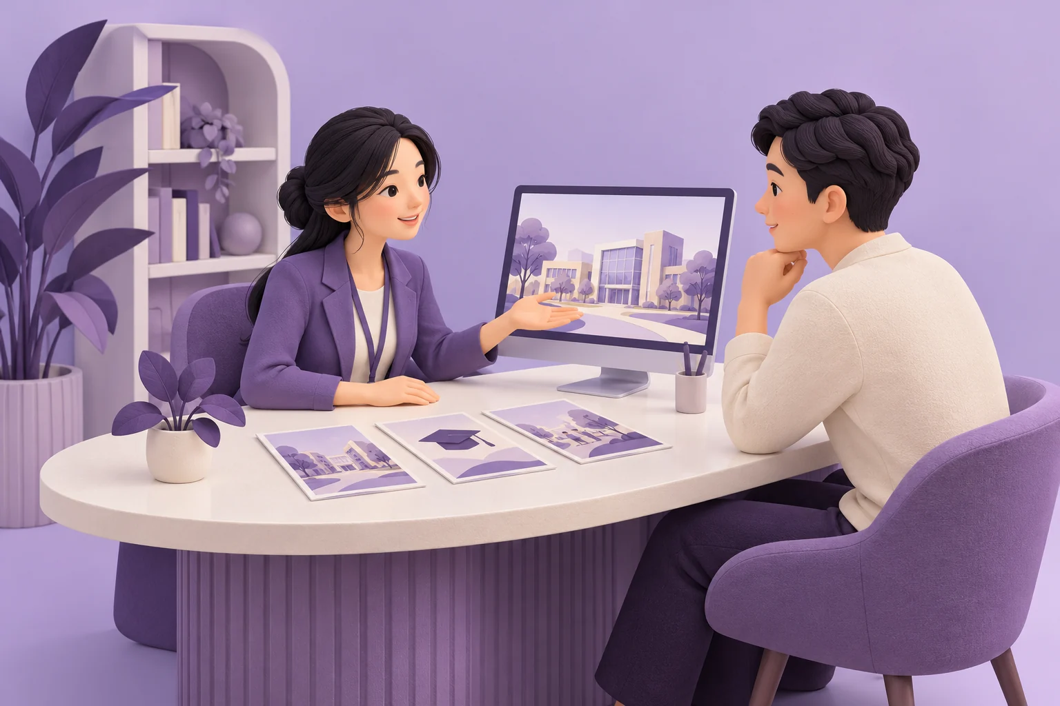 Minh họa công việc nhân viên tuyển sinh